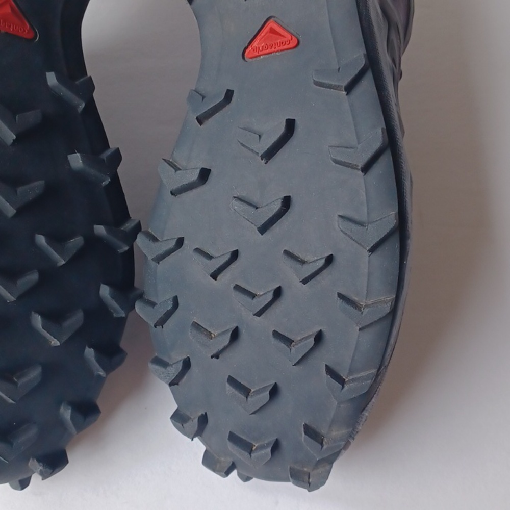 Salomon Speedcross 4 Trail Running Shoes Hiking SZ 10.5 Gray Black Outdoor - Picture 13 of 16